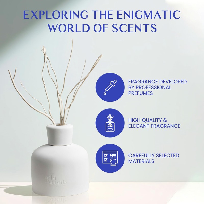 Gibi Reed Diffusers for Home - 5.2 oz (150 mL)