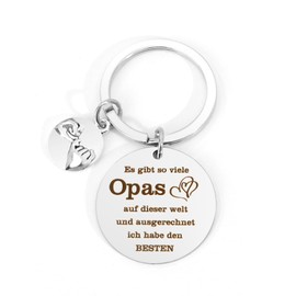 Christmas Gifts for Grandpa, Grandpa Gift, Christmas, Grandpa Christmas Keyring, Grandpa Gift, Father's Day Gift, Grandpa Gift, Father's Day Gift, Grandpa Gift, Birthday, silver