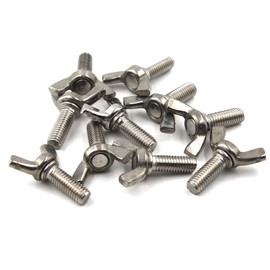 20 Pcs 304 Stainless Steel Wing Screw Set M6x40 Hand Screw Butterfly Screw Set