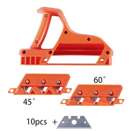 Y-Nut Edge Planer for plasterboard, plasterboard, Quick Cutter, plasterboard Hand Planer, Hand Tool, Chamfer Cutter with 45° and 60° balden Hand Tool, Cutting Tools, plasterboard Cutter (45°) Orange