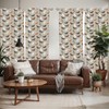 Ambesonne Horses Window Curtains Pack of 2, Abstract Stallions Simple