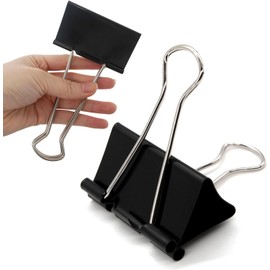 1pc Size 60mm Double Clips Extra Large Metal Black
