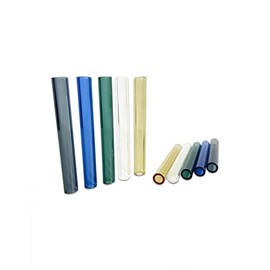 PQAPGT Colorful 4 Inch Long 5 Colors 10 Pieces Glass Borosilicate Blowing Tubes 12 mm OD 2mm Thick Wall Tubing