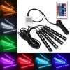 SHENKENUO RGB-LED Car Interior Accessories Floor Decorative Atmosphere Strip Lamp