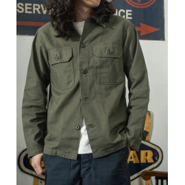 Bronson USA Ship 1963 US Army OG-107 Fatigue Utility Shirt Non Stock Mfg. Co. XL