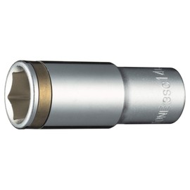 Tone Nut Catch Deep Socket (6 Angle) 3SC-14L Drive Angle 0.3 inch (9.5 mm) (3/8 mm), Double Side Width 0.6 inches (14 mm)