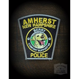 Amherst NH PD Berry The Therapy Dog Patch