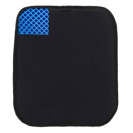 Tektrum Full Lumbar All Gel Orthopedic Back Cushion for Home/Office Chair, Car Seat - Entire Back Support - Best for Back Pain, Sciatica, Tailbone Pain, Improve Posture - Black (TD-GS1514-BLK)