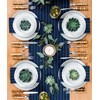 Solino Home Linen Table Runner 108 Inches Long - Pinstripe,