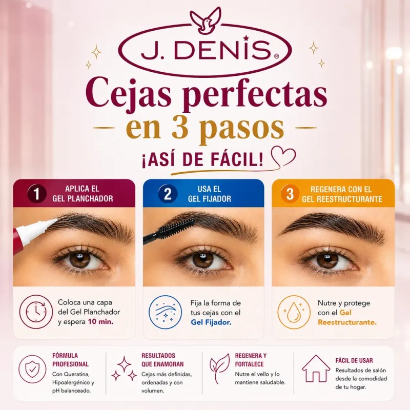 Kit Planchado Cejas J Denis Profesional Laminado