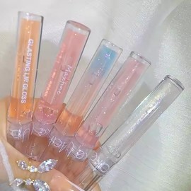 R.Y.M Lip Gloss Clear Glossy, Stay Moisturizing, Hydrating, Dry Lip Care, Clear Shimmer Lip Gloss Glitter, with Beautiful Shiny Finish (#03 Vanilla Scent, 0.12 Ounce (Pack of 1))