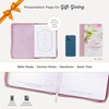 Christian Art Gifts Pink Vegan Leather Zipped Journal, Inspirational Women's