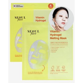 Dermal Vitamins Hydrogel Smelting Jelly Gel Masker 4 Pieces - Koreaans Night Mask with Vitamin Complex - Anti-Ageing & Leveling de Huid for a Stralende Complex - Koreaanse Huidverzorging