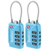 SharkByte TSA Approved Luggage Locks | 4-Digit Combo (10K Combinations)