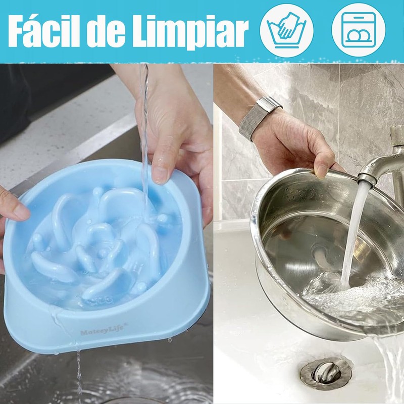 LUANMA Plato Perro（Juego de 2 ）,Platos para Perros,Comedero para Perro