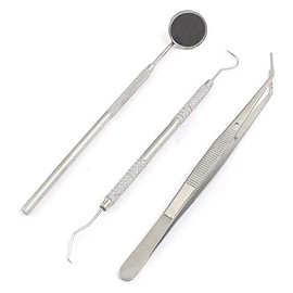 PRECISE CANADA 3 pcs of Basic Dental Instruments Set Mirror Explorer C. plier