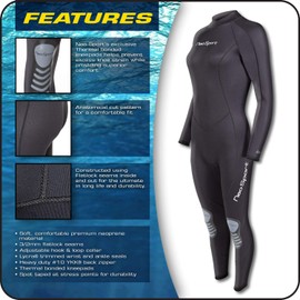 NeoSport Wetsuits Mens and Womens Premium Neoprene Full Suit