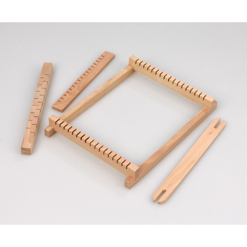 Betzold - Holz-Webrahmen Kinder klein 14cm - Weben Kindergarten Kunstunterricht