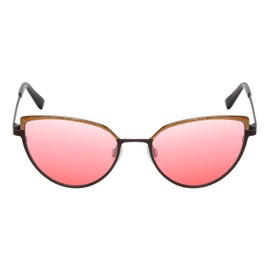 Calabria Idea Pink Tint FL-41 Reading Glasses +0.25 Marble Brown Metalic Women Blue Light Sensitivity Migraine FL41 Readers