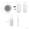 Byron DBY-23514UK Wireless Plug In Doorbell Set, 175m Range, 8