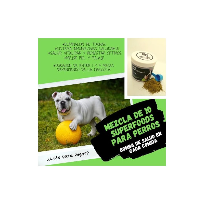 Dúo de Superalimentos para Perros: Mix Superfoods y Omegas Esenciales