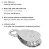 KIMISS Single Pulley Block, 50mm 316 Stainless Steel Pulley 360°