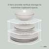 simplywire – 3 Tier Plate Rack - Kitchen Cupboard Organiser