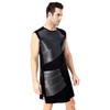 Oddfirm Medieval Leather Vest with Lacing Renaissance Knight Patchwork Leather