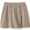 Lands' End Uniform Ponte Button Front Skort Khaki Kids 7