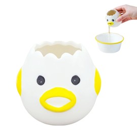 Cartoon Egg Separator, Ceramic Cute Egg Yolk Separator, Mini Egg White and Yolk Filter, Kitchen Gadget Baking aid