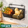Wall-Mounted Kitchen Storage Basket for Vegetables and Pantry Organization –