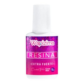 Wapizima Resina Extra Fuerte para Uñas Acrílicas, 15 ml con Brocha Aplicadora, Pegamento Profesional para Tips y Uñas Postizas