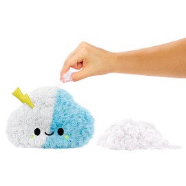 Fluffie Stuffiez Small Collectible Plush - CLOUD - Suprise Reveal Unboxing with ASMR Fidget DIY Fur Pulling, Ultrasoft Fluff - Great for Kids Ages 4+, White