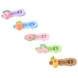 COHEALI 5pcs Cartoon Fruit Hair Clips for Women Delicate Barrettes Strong Hold Hair Accessories for Parties School Everyday Use Portable and Stylish Hairpins