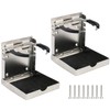 Amarine Made 2-Pack of Stainless Steel Folding Drink Holder Cup