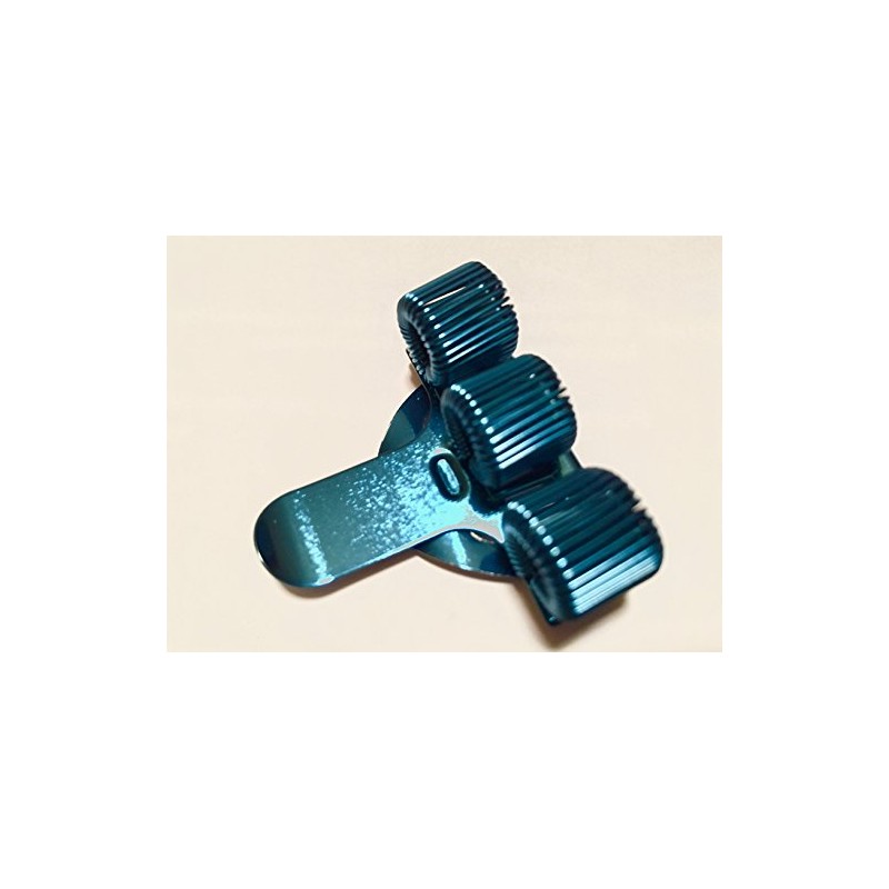 1 x BLUE COLOURED TREBLE TRIPLE PEN HOLDER POCKET PEN