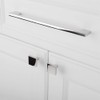 KOOFIZO Wide Foot Cabinet Bar Pull - Chrome Modern Solid