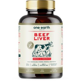One Earth Health New Zealand 100% Grass Fed Beef Liver