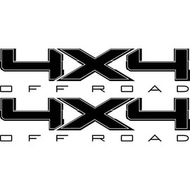 Vinylmark LLC Replacement 4x4 Off Road Decals (Black) - 2009 to 2014 Fits Ford Truck Bed