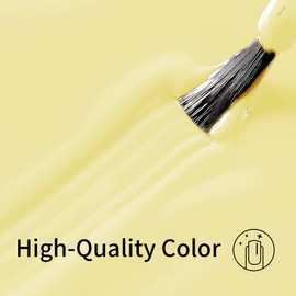 Firedeep Light Yellow Gel Nail Polish, 16ML Creme Yellow Gel Polish Manicure Salon UV/LED Soak Off 1Pcs Suitable for Winter and Spring Gift