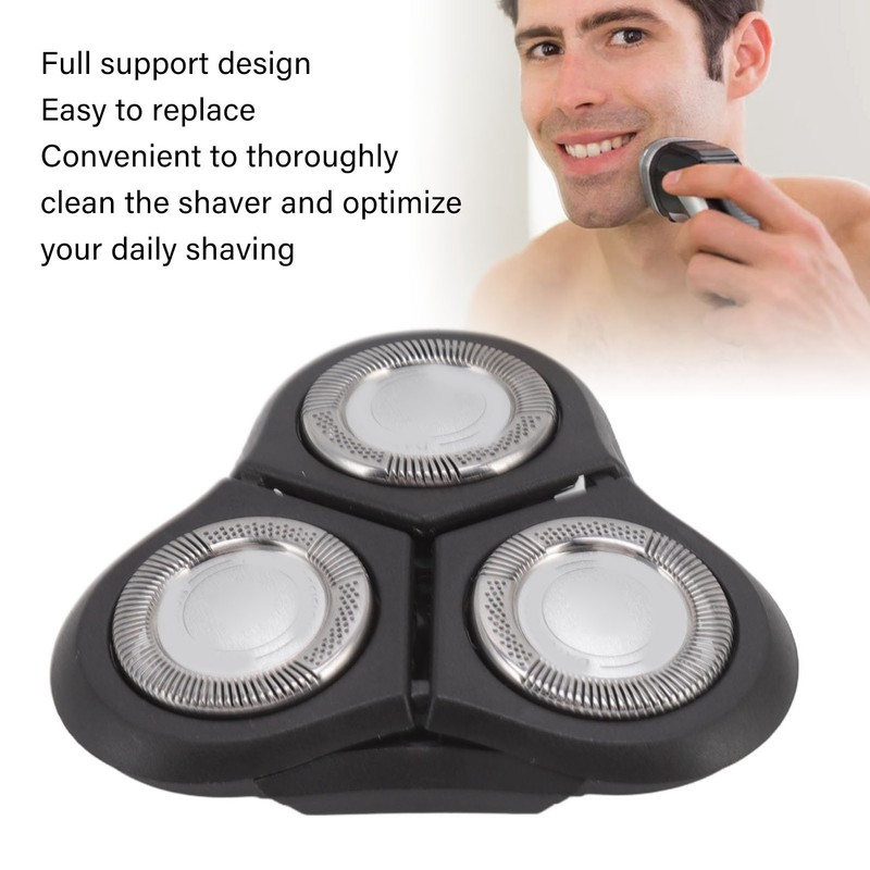 3 Blades Shaver Head ABS Full Support Shaver Head Replacement