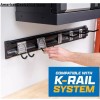 Kobalt 32-in Black Plastic Storage Rail Multipurpose Garage Wall Organizer