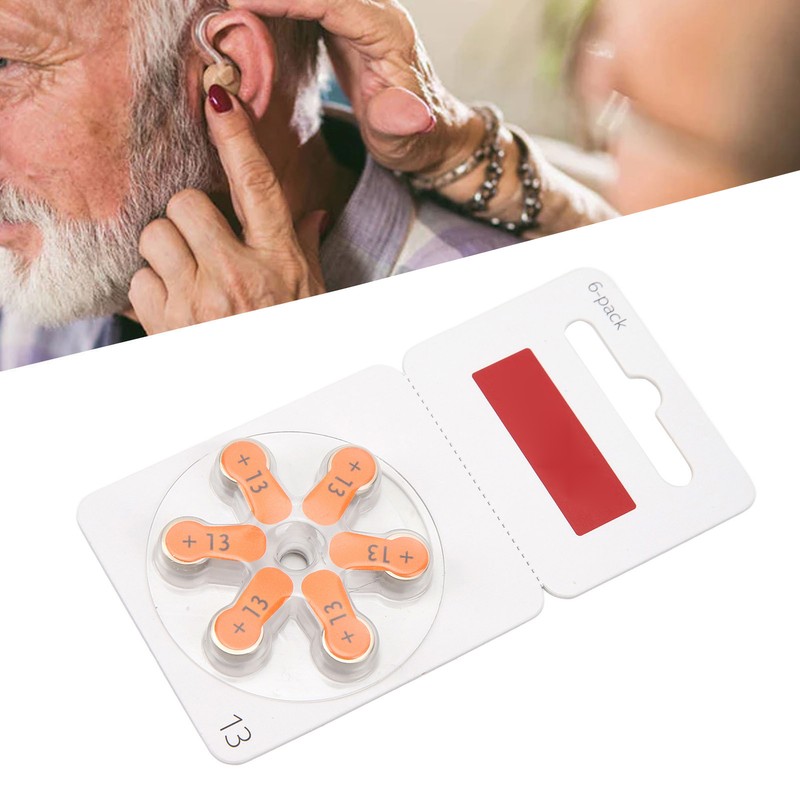 60pcs A13 Hearing Device Battery Zinc Air Lasting Power Sound