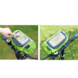 System-S 2-in-1 Bicycle Bag for 4.8 Inch Smartphones in Green