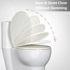 Toilet Seat, Round Toilet Seat with Quick-Release And Quick-Attach, Plastic