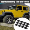 MACHSWON 3pcs Door Handle Cover for Jeep Wrangler 2 Door