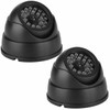 JUSTOP Twin Pack Dummy CCTV Camera Dome Style Security Cam