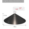 Garbuildman Metal Squirrel Baffle for Bird Feeder Pole, Outside Pole
