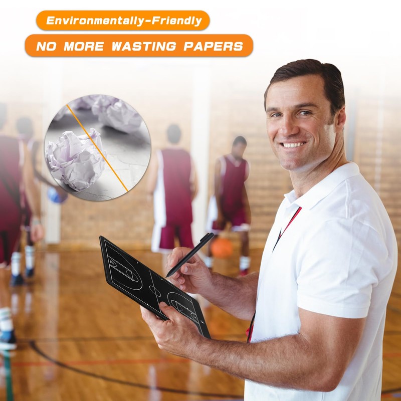 16 Inch Electronic LCD Basketball Coaching Board,Digital Strategy Marker Board