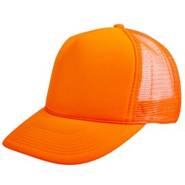ImpecGear 2 Paquetes de Gorras de béisbol Neon en Blanco, Gorras de Camionero de Malla para Verano, Neón - Naranja, M